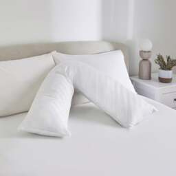 Hotel Luxury Cotton Side Sleeper V-Shape Pillow - thumbnail 1