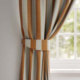Elements Stripe Linen Look Made to Order Curtain Tieback - thumbnail 1