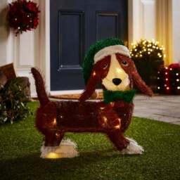 Humphrey the Basset Hound Light Up Ornament - thumbnail 2