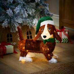 Humphrey the Basset Hound Light Up Ornament - thumbnail 1