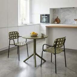 Bergen Round Bistro Table with 2 Karin Armchairs - thumbnail 3