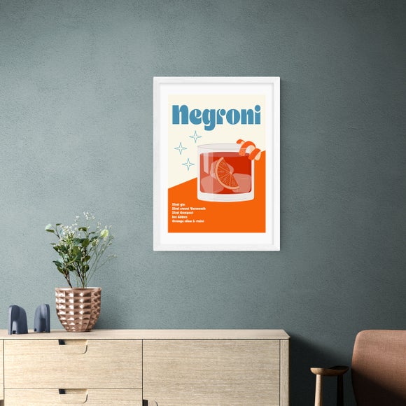 East End Prints Negroni Cocktail Framed Print - image 1