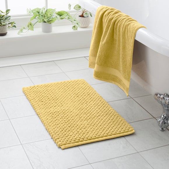 Recycled Polyester and Cotton Pebble Bath Mat - image 1