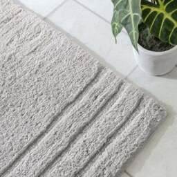 Luxury Cotton Textured Stripe Bath Runner - thumbnail 2