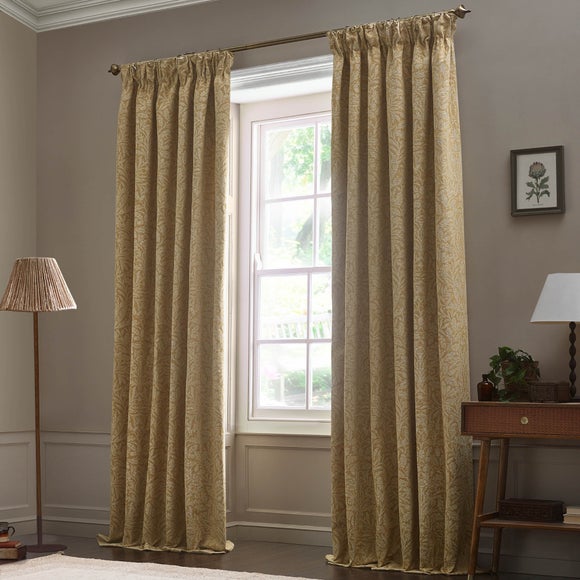 Morris & Co. Acorn Tonal Jacquard Pencil Pleat Curtains - image 1