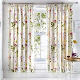 Spring Glade Multicoloured 168 x 183cm Pencil Pleat Curtains - thumbnail 2