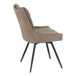 Lewis Set of 2 Swivel Dining Chairs, Fabric - thumbnail 6