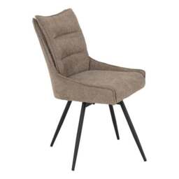 Lewis Set of 2 Swivel Dining Chairs, Fabric - thumbnail 5
