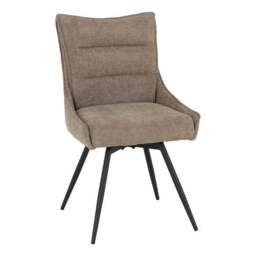 Lewis Set of 2 Swivel Dining Chairs, Fabric - thumbnail 4