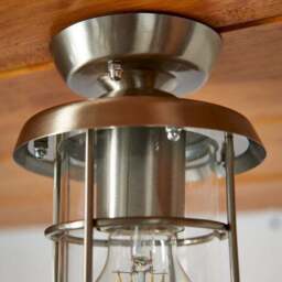 Barker Industrial Indoor Outdoor Flush Ceiling Light - thumbnail 3