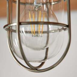 Barker Industrial Indoor Outdoor Flush Ceiling Light - thumbnail 2