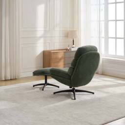 Clark Swivel Chair and Footstool - thumbnail 3