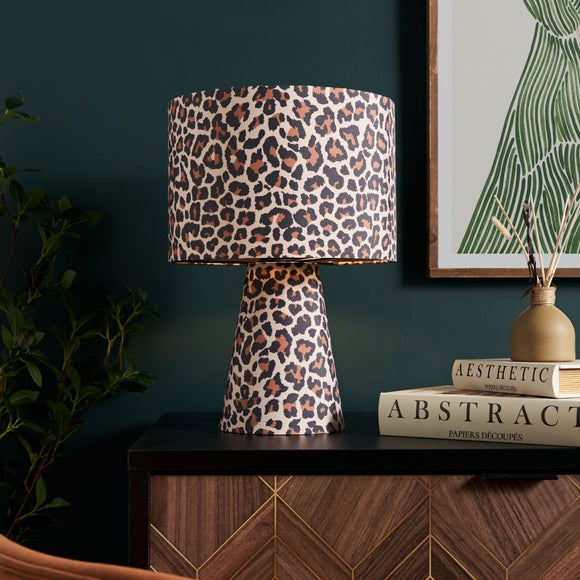 Kat Leopard Print Table Lamp - image 1