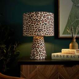 Kat Leopard Print Table Lamp - thumbnail 2