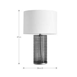 Nico Ribbed Glass Table Lamp - thumbnail 6