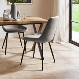 Walden Set of 4 Dining Chairs, Faux Leather