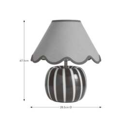 Matilda Striped Scallop Table Lamp - thumbnail 6