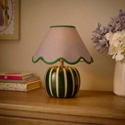 Matilda Striped Scallop Table Lamp - thumbnail 2