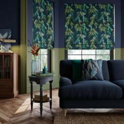 Kingfisher Made to Measure Roman Blind - thumbnail 1
