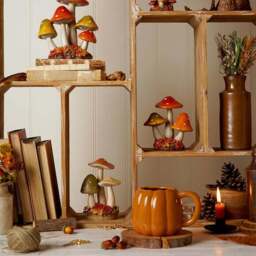 Country Living Bright Mushroom Trio Ornament - thumbnail 6