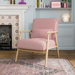 Alpine Linford Stripe Spindle Chair - thumbnail 1