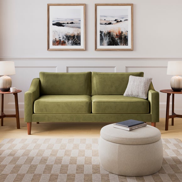 Hugo Velvet 3 Seater Sofa - image 1