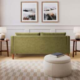Hugo Velvet 3 Seater Sofa - thumbnail 3