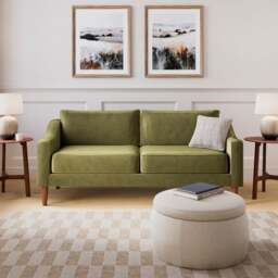 Hugo Velvet 3 Seater Sofa - thumbnail 1