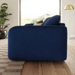 Luca Matte Soft Velvet 3 Seater Sofa - thumbnail 2