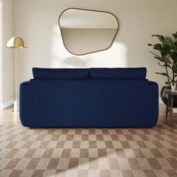 Luca Matte Soft Velvet 3 Seater Sofa - thumbnail 3