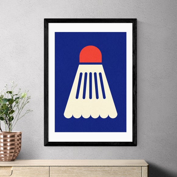 East End Prints Badminton White Red Print by Rosi Feist - image 1