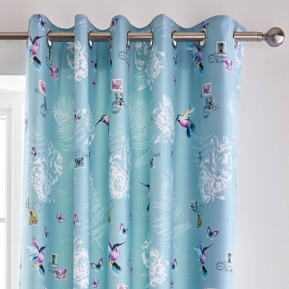 Heavenly Hummingbird Blackout Eyelet Curtains