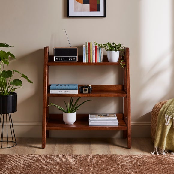Maxton Low Bookcase, Mango Wood