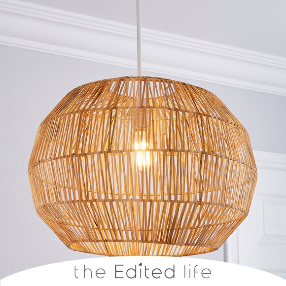 Wicker Woven Easy Fit Pendant Shade - image 1