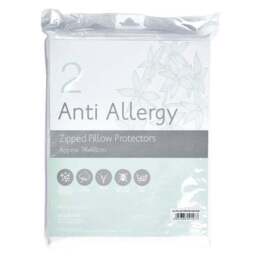 Pack of 2 Freshnights Cotton Anti-Allergy Zipped Pillow Protectors - thumbnail 2