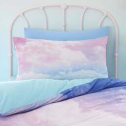 Catherine Lansfield Rainbow Ombre Clouds Duvet Cover and Pillowcase Set - thumbnail 2