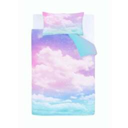 Catherine Lansfield Rainbow Ombre Clouds Duvet Cover and Pillowcase Set - thumbnail 5
