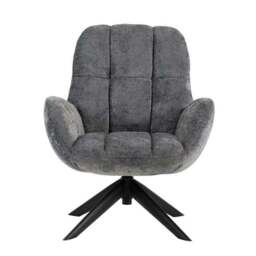 Glenfield Chenille Fabric Swivel Chair - thumbnail 3