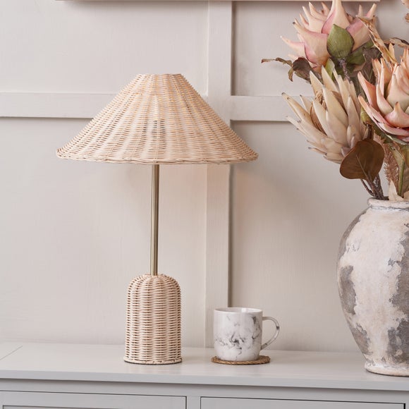 Pacific Lifestyle Hali Boho Rattan Table Lamp - image 1