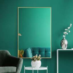 Artus Aluminium Edged Rectangle Wall Mirror - thumbnail 1