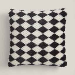 Harlequin Fur Square Cushion - thumbnail 3