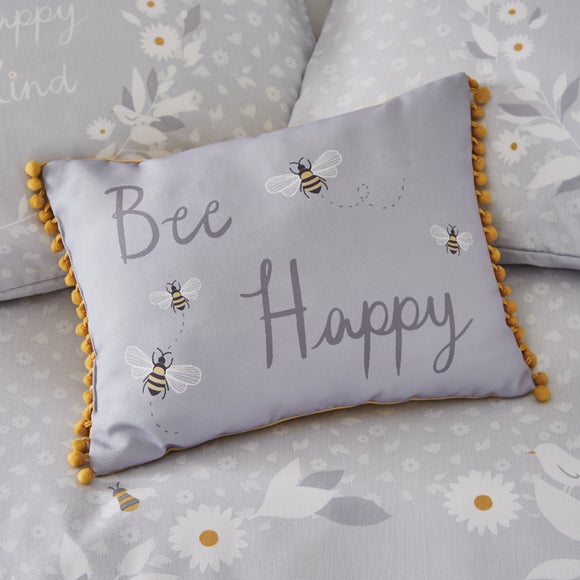 Catherine Lansfield Bee Happy Rectangle Cushion - image 1