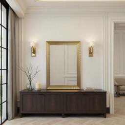 Yearn Diamont Framed Bevelled Rectangle Wall Mirror - thumbnail 3