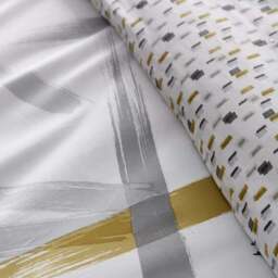 Appletree Leda Abstract Print Reversible 100% Cotton Duvet Cover and Pillowcase Set - thumbnail 3