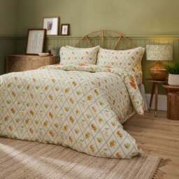 Peach Harvest 100% Cotton Duvet Cover and Pillowcase Set - thumbnail 3