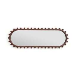 Brooke Bobble Lozenge Oval Full Length Wall Mirror - thumbnail 3