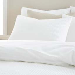 Ashton Cotton Waffle 100% Cotton Standard Pillowcase Pair