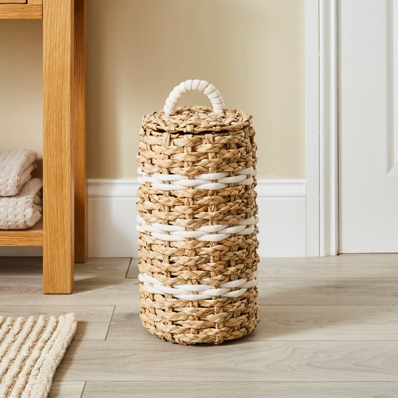 Rope Stripe Toilet Roll Storage Basket - image 1