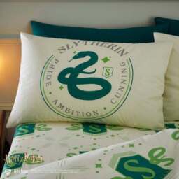 Harry Potter Slytherin Reversible Duvet Cover and Pillowcase Set - thumbnail 2