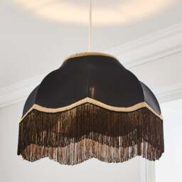 Carmona Black Tassel Lamp Shade - thumbnail 1